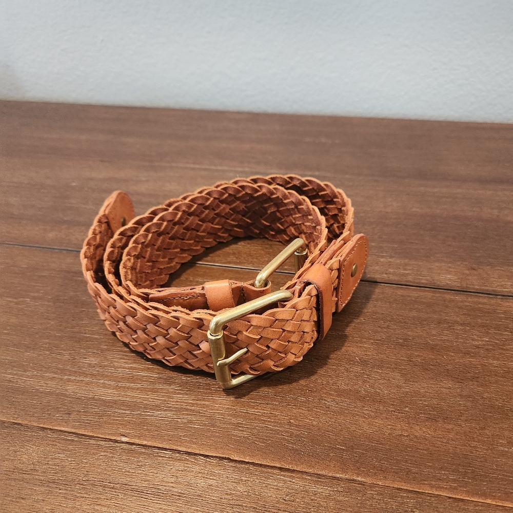 Double Buckle Womens Leather Belt